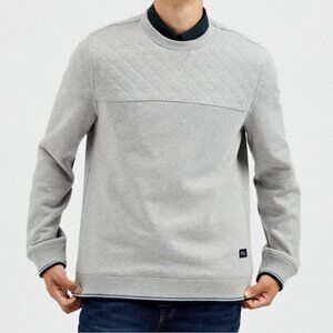 Ben Sherman Gray Quilted Sweatshirt Size 2XL